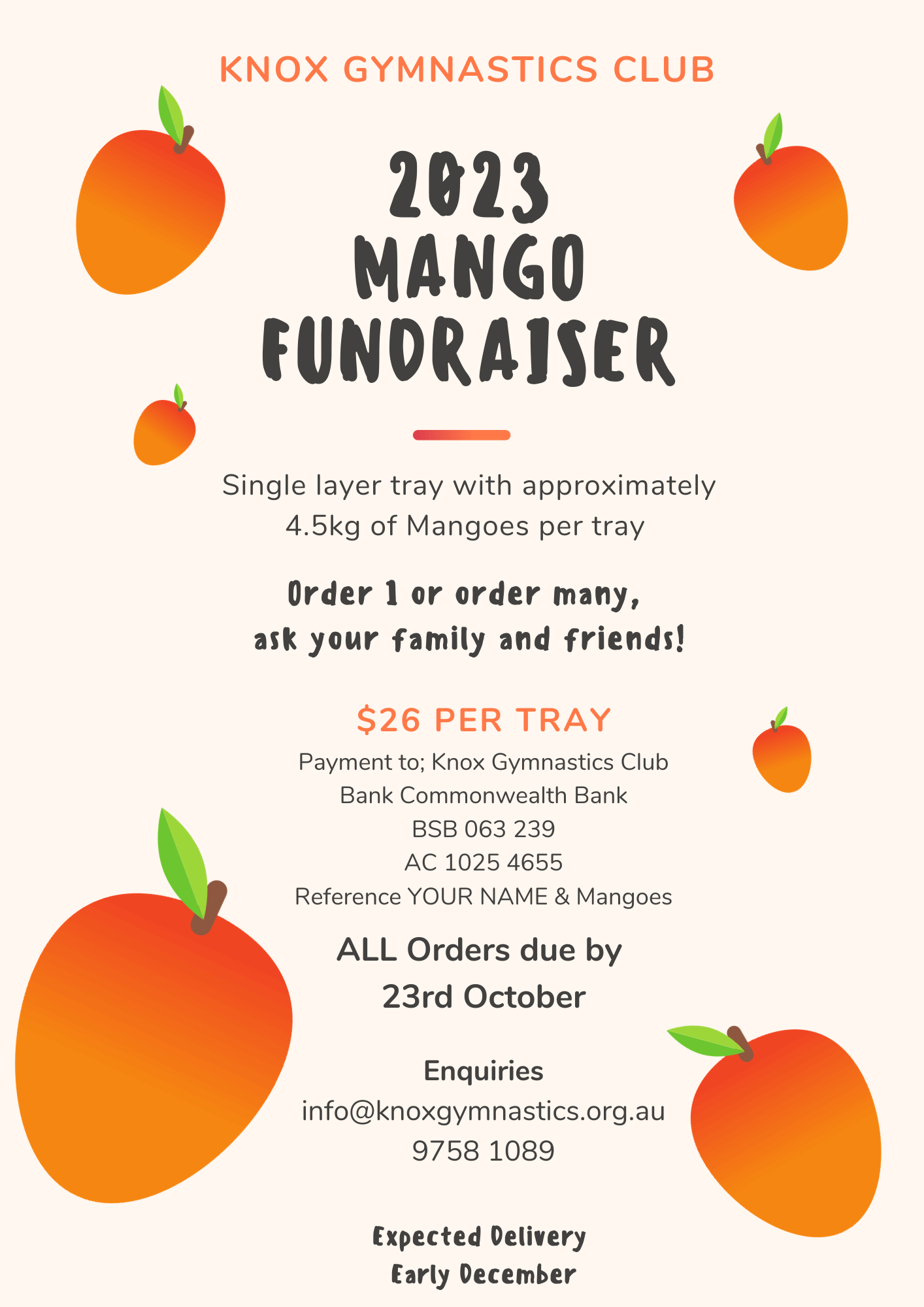 KGC Mango Fundraiser Flyer 2023